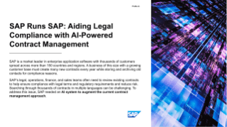 Thumbnail for the SAP AI-powered contract management story