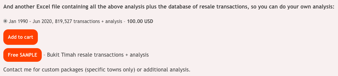30 years of hdb data on sale for 100usd